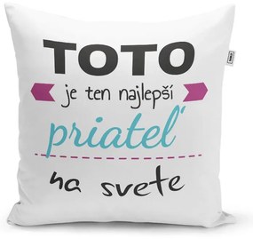 Sablio Vankúš Toto je ten najlepší priateľ na svete: 40x40 cm