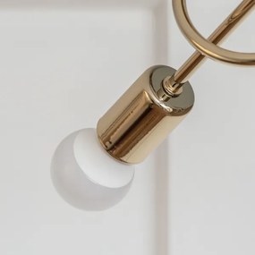 Prisadený luster OXFORD 3xE27/15W/230V zlatý