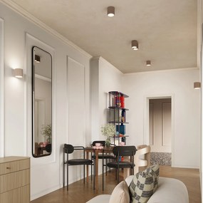 Nástenné svietidlo Aura, 1x taupe hliníkové tienidlo