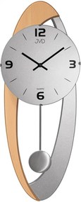 Asymetrické drevené hodiny s kyvadlom JVD NS15021 | Autorizovaný predajca