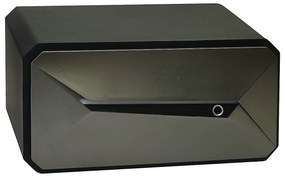 Oceľový sejf s elektronickým zámkom na číselný kód a odtlačok prsta RICHTER RS.23.DE.FIN, RICHTER černá