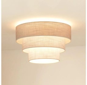 Brilagi - Stropné svietidlo ALASKA LUNETA 1xE27/15W/230V pr. 45 cm šedá/krémová