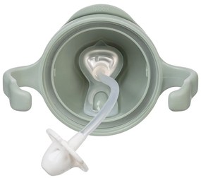 Hrnček so slamkou - zelený 240 ml