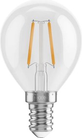 Mexen Vintis, LED filamentová žiarovka E14, G45, 2 W, teplá biela 2700K, číra, L156-E14-0227-00