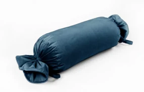 Biante Zamatový vankúš valec bonbon Velvet Prémium SVP-028 Petrolejovo modrý 15x80 cm