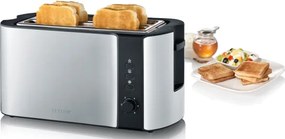 Severin AT 2590 - Hriankovač so štyrmi otvormi 1400W/230V nerez/čierna