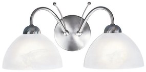 Searchlight 1132-2SS - Nástenná lampa MILANE 2xE14/60W/230V chróm