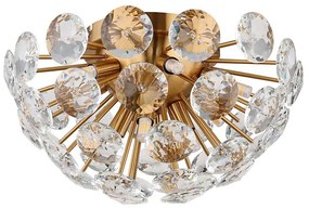 Globo 16047D - Stropné svietidlo VIRINA 10xG9/7W/230V zlatá pr. 39 cm