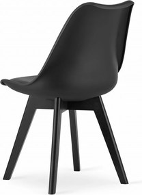 AKCIA Čierna stolička BALI MARK s čiernymi nohami II. akosť