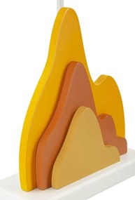 Stolná lampa Farba A 57 cm žlto-oranžová