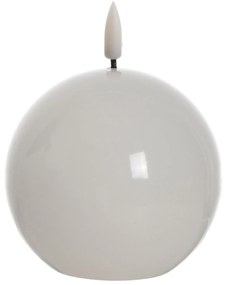 LED svíčka IDALIA BEAD 11 cm bílá