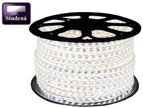 ECOLIGHT LED pásik - 230V - SMD 2835 - 1m - 60LED/m- 6W/m - 380Lm - IP68 - studená biela - 10mm