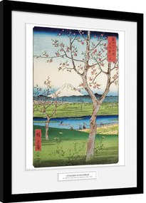 Rámovaný Obraz - Hiroshige - The Outskirts of Koshigaya