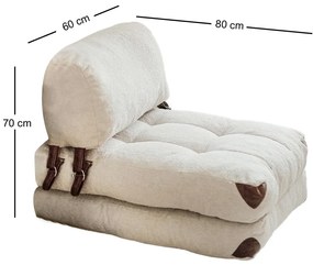 Skladacia stolička Teddy Cream