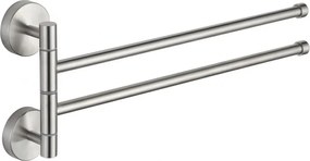Mexen dvojitý otočný držiak na uteráky, chróm - 7039242-00