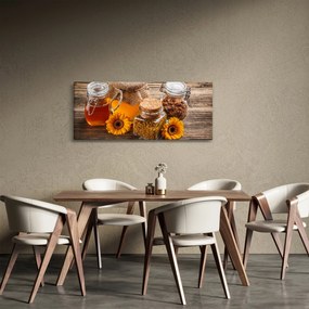 Obraz - Zátišie s medovými pohármi (120x50 cm)