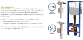 Cersanit Mille, System50 MECH podomietkový rám + závesná wc misa Mille Plus CleanOn + chrómové tlačidlo MOVI II, S701-752