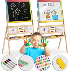 Veľká magnetická/kriedová tabuľa Ricokids 780100 - viacfarebná