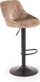 Barová stolička LINDA - béžová - výškovo nastaviteľná