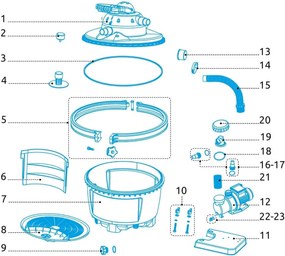 Marimex | Veko filtr. nádoby Prostar - komplet | 10604158