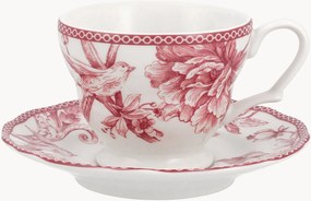 Porcelánové šálky na čaj's podšálkami Mayfair, 6 ks