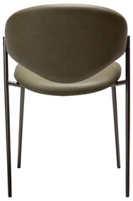 Khaki jedálenská stolička z imitácie kože Zone – DAN-FORM Denmark