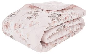 Ružová prikrývka cez posteľ Catherine Lansfield Rosalia, 220 x 230 cm