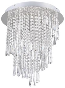 LED stropné svietidlo v striebornej farbe ø 45 cm Pomp – Reality