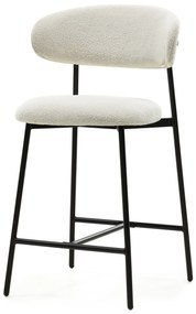 Barová židle Fresno boucle krémová