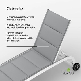 Blumfeldt Limala, lehátko, oceľ/hliník, textilén, 150 kg, prenosné