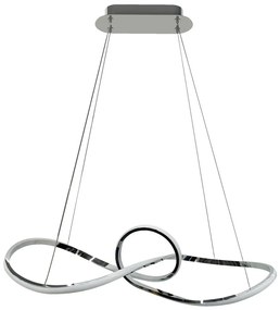 LED Luster na lanku MARCO LED/42W/230V lesklý chróm