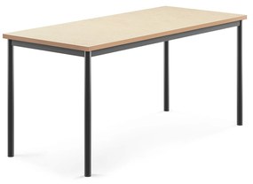 Stôl SONITUS, 1600x700x720 mm, linoleum - béžová, antracit