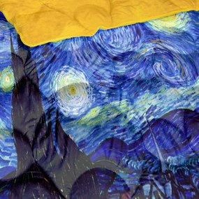 Áčko a.s. Ružomberok Prešívaná hrejivá deka Vincent van Gogh - HVIEZDNA OBLOHA Gold