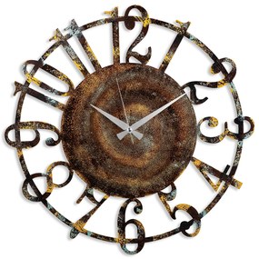 Nástěnné kovové hodiny Clock 15 - 1 vícebarevné