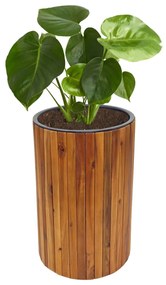 Kvetináč HWC-L24, 50x34cm, akáciové drevo - hnedá