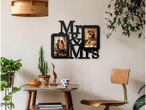 drevko Fotorámik na stenu Pán & Pani Farba dekorácie: Čierna