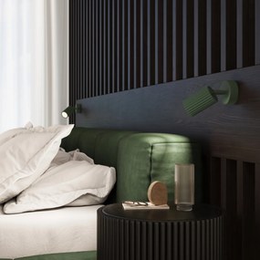 Stropné svietidlo Karbon, 4x olivovo zelené kovové tienidlo, (možnosť polohovania)