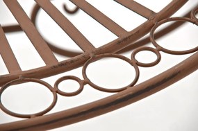 Kovový stôl Indra - Hnedá antik