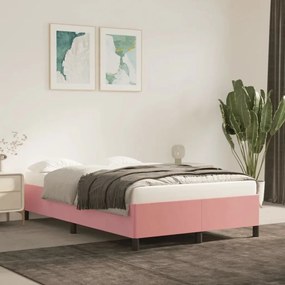 Rám postele ružový 120x200 cm zamat