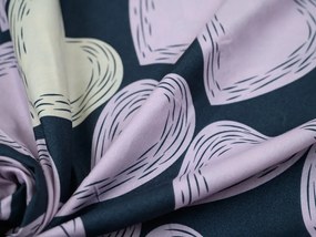 Obliečky z mikrovlákna VIOLET HEARTS svetlo fialové Rozmer obliečky: 2 ks 70 x 80 cm | 160 x 200 cm