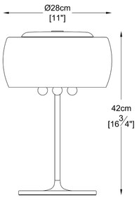 Brilagi - LED Krištáľová stolná lampa JEWEL 3xG9/42W/230V