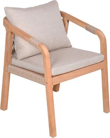 Drevené záhradné stoličky v súprave 2 ks v prírodnej farbe Bogota – Garden Pleasure