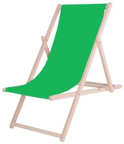Záhradné lehátko zelené/buk