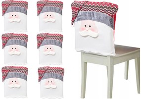 Tutumi Tutumi, poťah na operadlo stoličky Santa Claus 6ks YX22020, šedá, CHR-00690