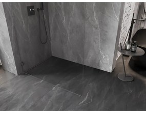 Mexen Lunar L, sprchová stena ľavá 50 x 200 cm, 8mm číre sklo, grafitový profil, 830L-050-000-95-00-L