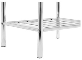 Kúpeľňový regál v striebornej farbe 33x78 cm – Premier Housewares