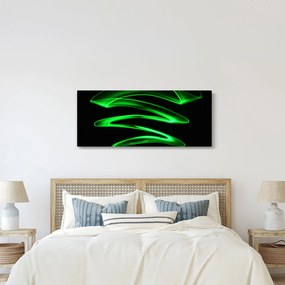 Obraz - neónové vlny (120x50 cm)