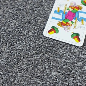 ITC, Metrážny koberec Feliz 096, na mieru, šíře 4m, šedá, filc, detská izba