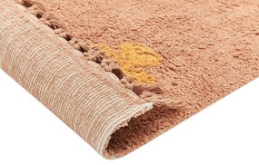 Bavlnený koberec 80 x 150 cm oranžová IGDIR Beliani