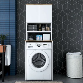 Skriňa nad práčku Karin White and Walnut